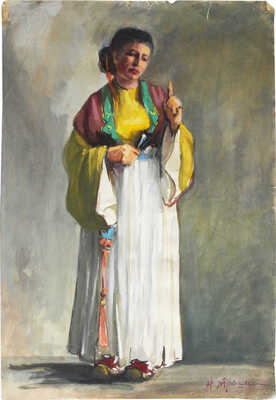 Трошин Николай Степанович. Эскиз женского костюма к опере «Мадам Баттерфляй»